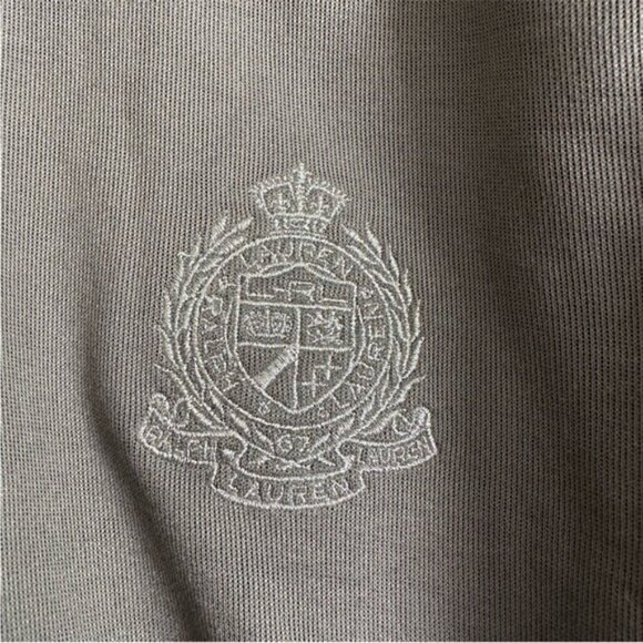 Vintage Lauren Ralph Lauren Active Women 2-Tone Gray Zip Track Jacket Sz Small - Picture 9 of 11